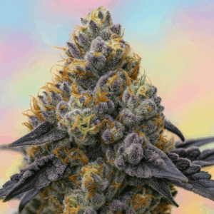 Rainbow Sherbet 11 en floracion de Bluedog Genetics