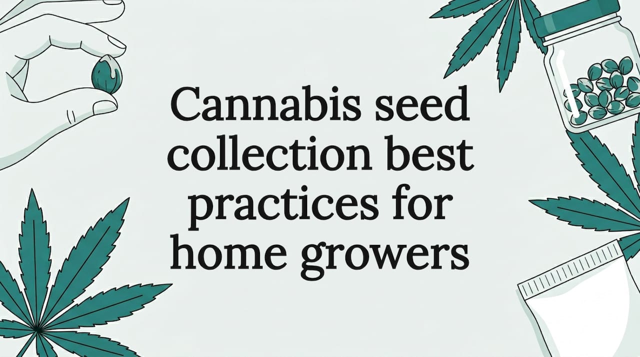 Cannabis seed collection best practices for home growers