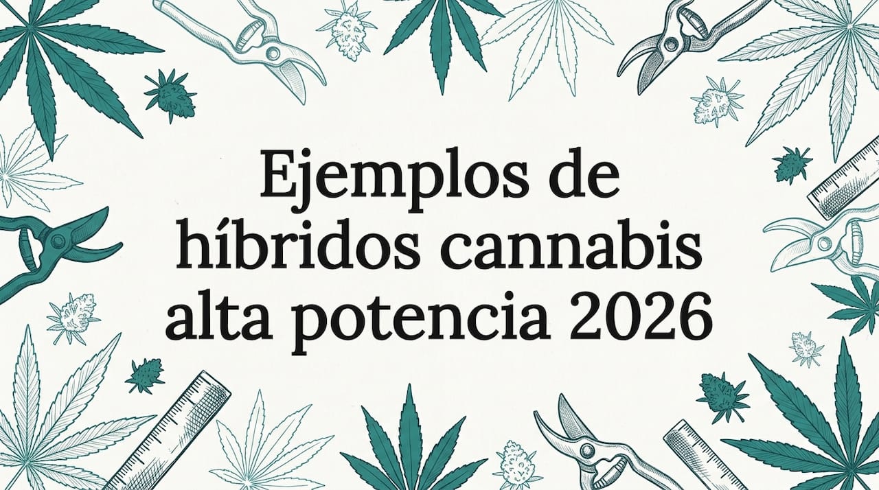 Ejemplos de híbridos cannabis alta potencia 2026