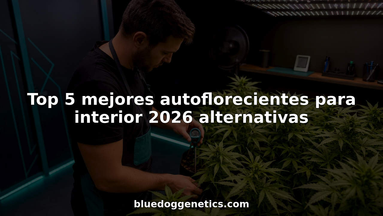 Top 5 mejores autoflorecientes para interior 2026 alternativas