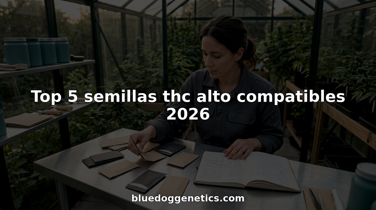 Top 5 semillas thc alto compatibles 2026