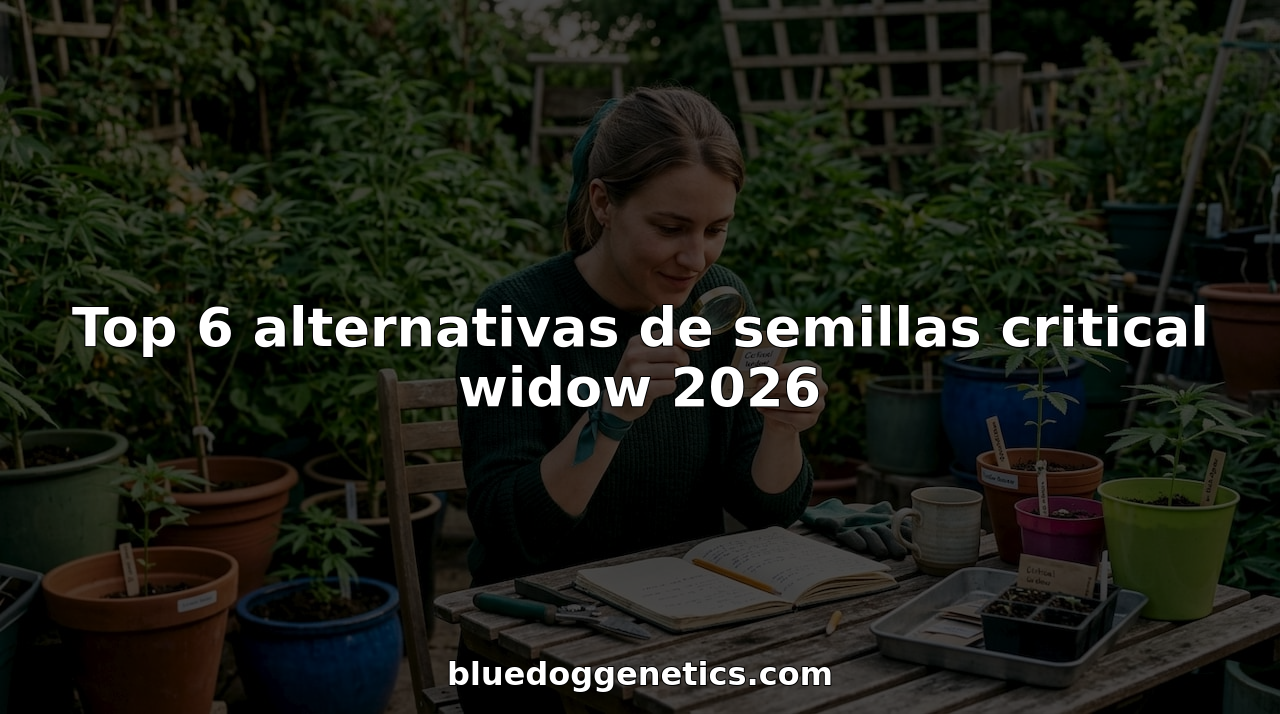 Top 6 alternativas de semillas critical widow 2026