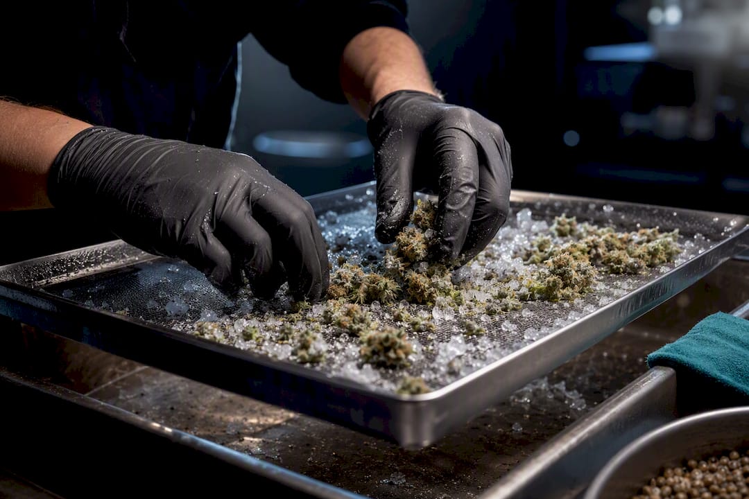 90 µm: semillas para extracción sin solventes con resina arenosa